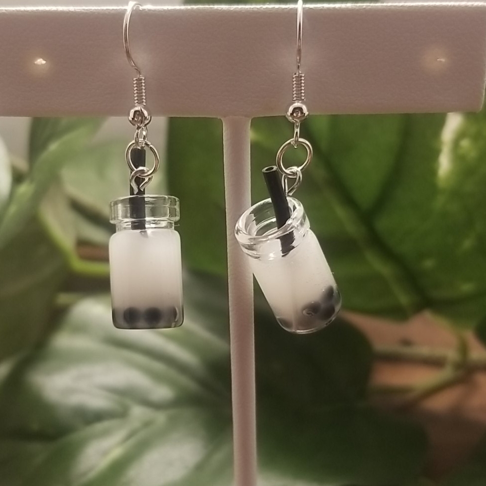 ✨Handmade✨ Boba Tea Earrings